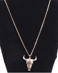 Just 1 Time® Ladies' Gold Tribal Steerhead Necklace