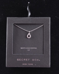 Just 1 Time® Ladies' Boxed Silver Teardrop Necklace