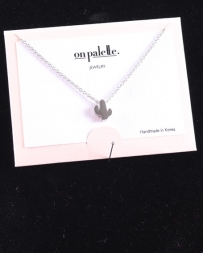 Just 1 Time® Ladies' Solid Silver Cactus Necklace