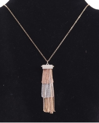 Just 1 Time® Men's Tri Tone Tassle Necklace