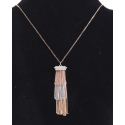 Just 1 Time® Men's Tri Tone Tassle Necklace