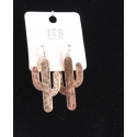 Just 1 Time® Ladies' Lg Gold Hammered Cactus