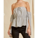 Ladies' Off Shoulder LS Blouse