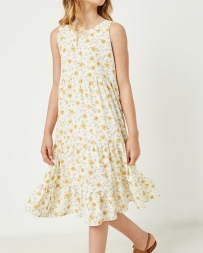 Girls' Crossback Floral Maxi Dress