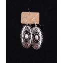 Just 1 Time® Ladies' Oval Conch White Stone Dangle