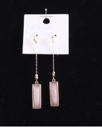 Just 1 Time® Ladies' Rose Quartz Dangle Earrings