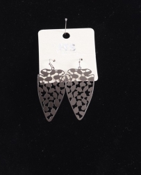 Just 1 Time® Ladies' Lg Silver Arrowhead Earrings