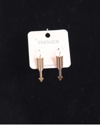 Just 1 Time® Ladies' Gold Arrow Dangle Earrings