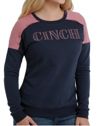Cinch® Ladies' LS Logo Pullover