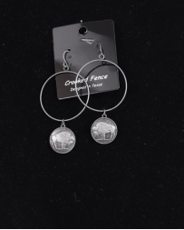 Just 1 Time® Ladies' Sm Silver Buffalo Coin Earrings