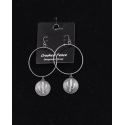 Just 1 Time® Ladies' Sm Silver Cactus Coin Earring
