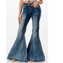 Grace in LA Ladies' Hi Waist Flare Jeans