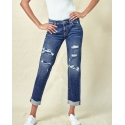 Kancan® Ladies' Mid Rise Boyfriend Crop