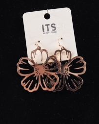 Just 1 Time® Ladies' Lg Gold Flower Earrings