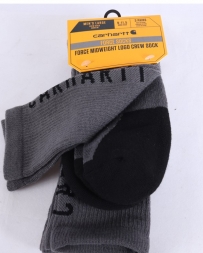 Carhartt® Men's Midweight Logo Crewsock 3Pk