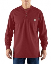 Carhartt® Men's FR LS Henley Red