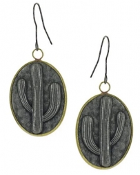 Montana Silversmiths® Ladies' Antiqued Cactus Earrings