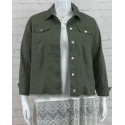 Pine Apparel® Ladies' Frayed Denim Jacket - Plus