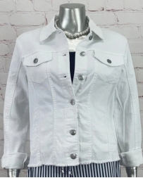 Pine Apparel® Ladies' Frayed Denim Jacket