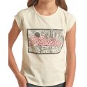 Rock and Roll Cowgirl® Girls' Cap Sleeve Graphic Tee