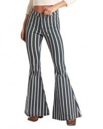 Rock and Roll Cowgirl® Ladies' Hi Rise Striped Bell Bottom