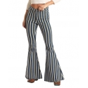 Rock and Roll Cowgirl® Ladies' Hi Rise Striped Bell Bottom