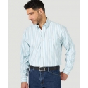 George Strait® Men's LS 1 Pocket Button Stripe