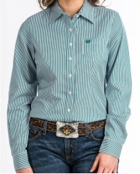 Cinch® Ladies' Teal Stripe Shirt