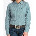 Cinch® Ladies' Teal Stripe Shirt