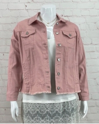 Pine Apparel® Ladies' Frayed Denim Jacket
