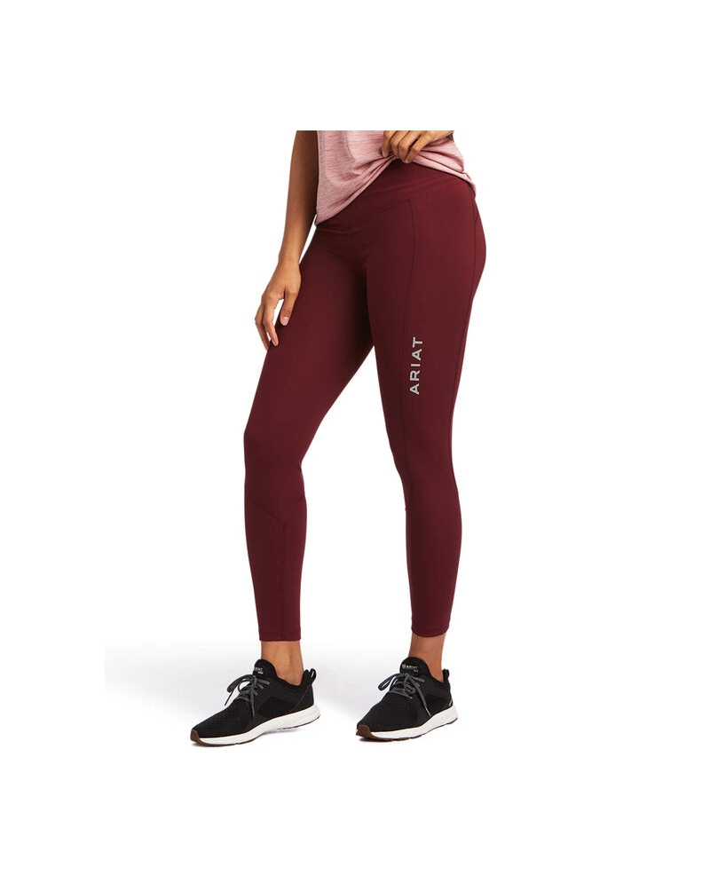 Ariat® Ladies' Tek Tights Burgundy - Fort Brands