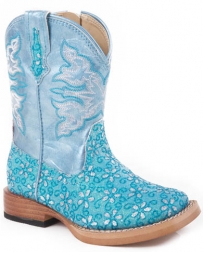 Roper® Girls' Glitter Flower Boots