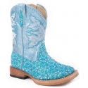 Roper® Girls' Glitter Flower Boots