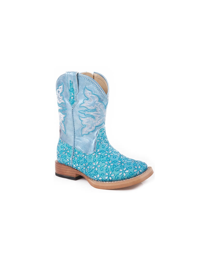 Roper Girls Glitter Flower Boots Fort Brands
