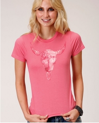 Roper® Ladies' Rose Steerhead Tee