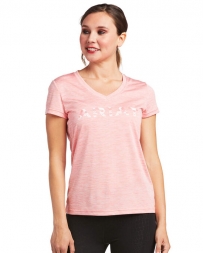 Ariat® Ladies' Laguna Logo Top Peach