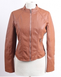 Ladies' Vegan Leather Jacket