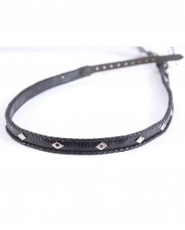 Rodeo King® Black Leather Hat Band
