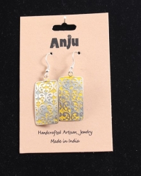 Just 1 Time® Ladies' Silver Patina Earrings