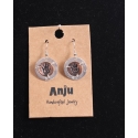 Just 1 Time® Ladies' Pewter Tribal Handprint Earrings