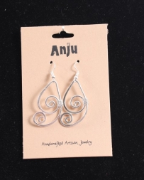 Just 1 Time® Ladies' Asymmetrical Spiral Earrings