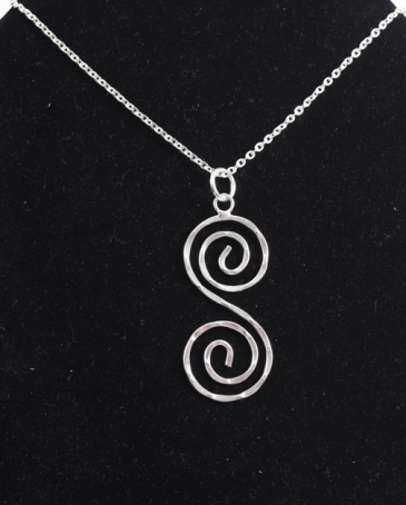 Sterling silver hammered chain necklace to engrave - Petits Tresors