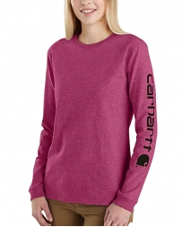Carhartt® Ladies' LS Sleeve Logo Tee