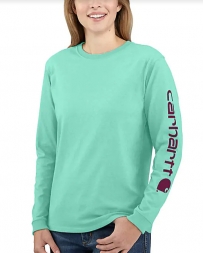 Carhartt® Ladies' LS Sleeve Logo Tee