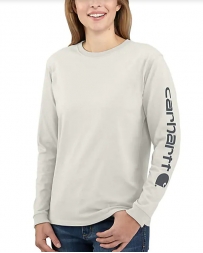 Carhartt® Ladies' LS Sleeve Logo Tee
