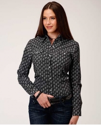 Roper® Ladies' Paisley Long Sleeve Snap Shirt