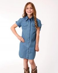Roper® Girls' Short Sleeve Denim Dress