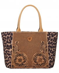 Ariat® Ladies' Tooled Leopard Tote