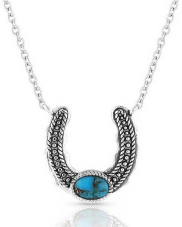 Montana Silversmiths® Ladies' Not Shy Horseshoe Necklace