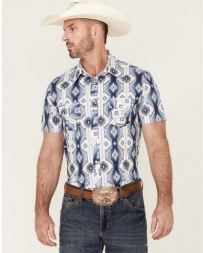 Rock & Roll Cowboy® Men's SS Aztec Print Shirt